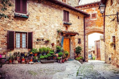 Montefioralle-Toscana