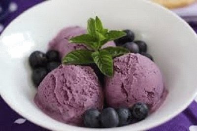 Blueberries Ice cream