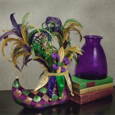 Mardi Gras Jester Shoe Decoration