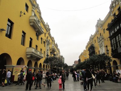פאזל של Calle peatonal en centro histÃ³rico de Lima, PerÃº.