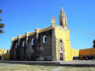 Templo en Cholula, MÃ©xico.