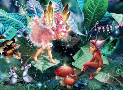 Fairies playing