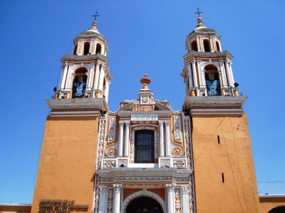 Templo en Cholula, Puebla.