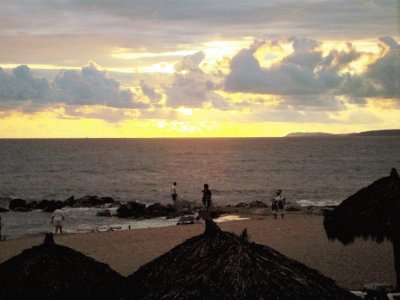 Ocaso en Puerto Vallarta, Jalisco.