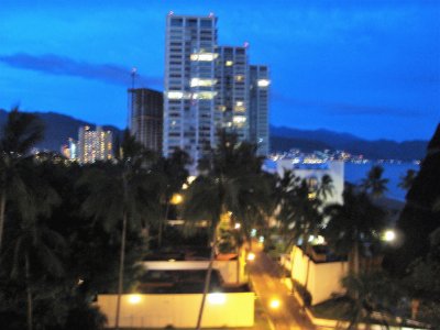 Anochecer en Puerto Vallarta, Jalisco.