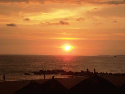 Puesta de sol en Puerto Vallarta.