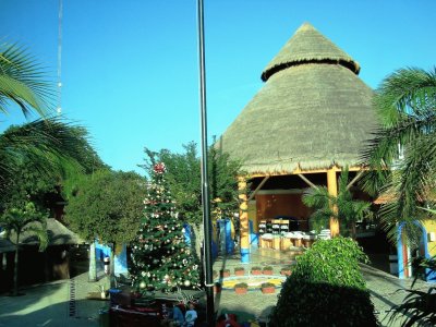 Palapa en Playa del Carmen, Quintana Roo.