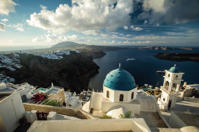 GrÃ¨ce Santorin le soir