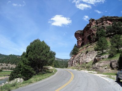 Carretera en la Sierra Tarahumara, Chih.