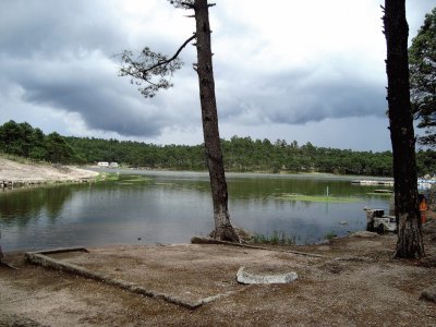 Lago de Arareco en la Sierra Tarahumara, MÃ©xico.