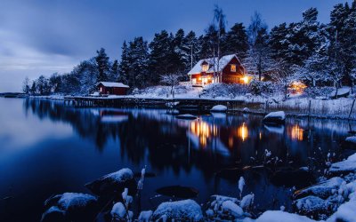 Chalet bord du lac