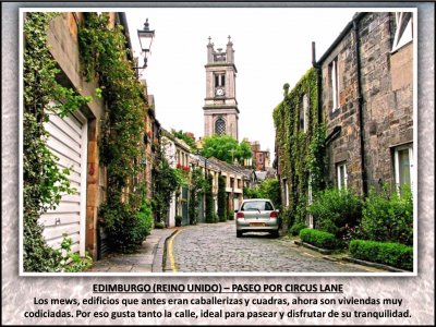 EDIMBURGO (REINO UNIDO) â€“ PASEO POR CIRCUS LANE