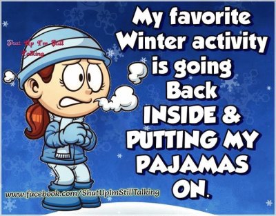 Funny Winter Quote- Ha Ha Ha