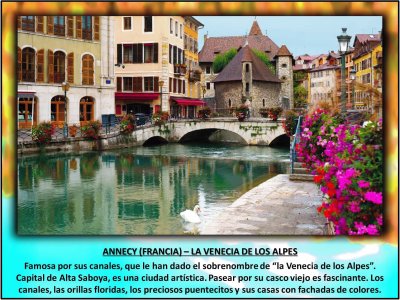 ANNECY (FRANCIA) â€“ LA VENECIA DE LOS ALPES