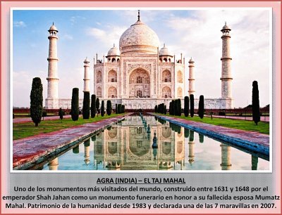 AGRA (INDIA) â€“ EL TAJ MAHAL