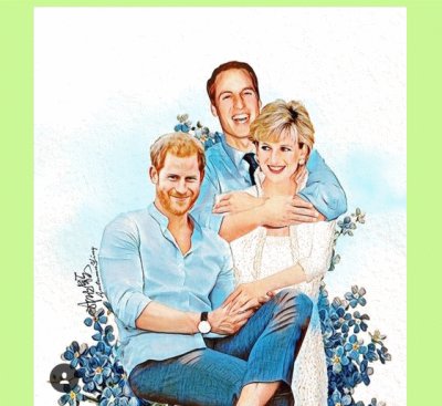 William Diana y Harry