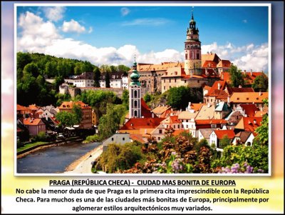 PRAGA (REPÃšBLICA CHECA) -  CIUDAD MAS BONITA DE EUROPA