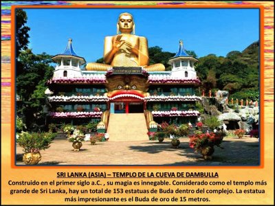 SRI LANKA (ASIA) â€“ TEMPLO DE LA CUEVA DE DAMBULLA