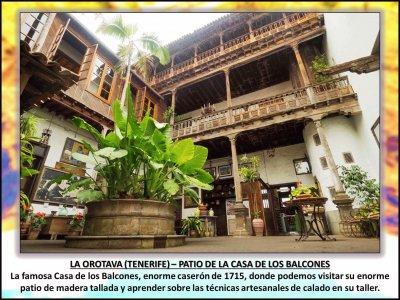 LA OROTAVA (TENERIFE) â€“ PATIO DE LA CASA DE LOS BALCONES