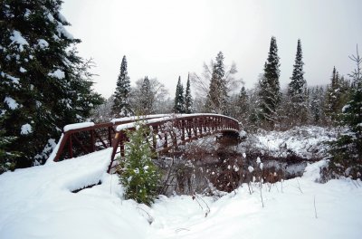 Snow covered Bridge