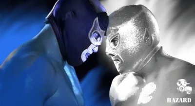 BLUE DAMON vs EL SANTO