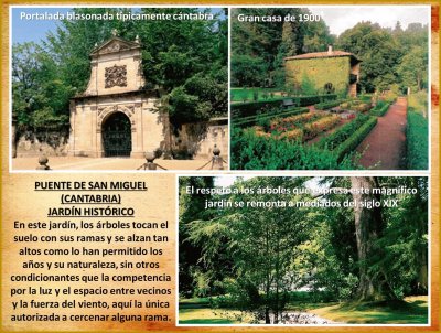 PUENTE DE SAN MIGUEL (CANTABRIA) - JARDÃN HISTÃ“RICO