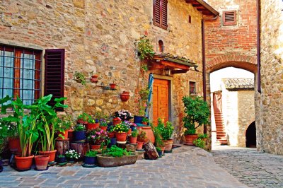 Montefioralle-Toscana