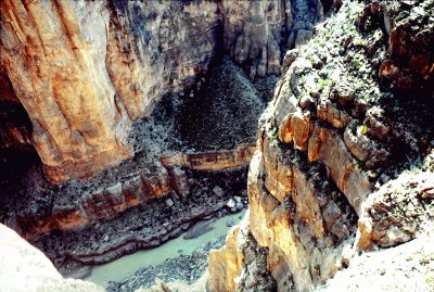 Looking down from Rim