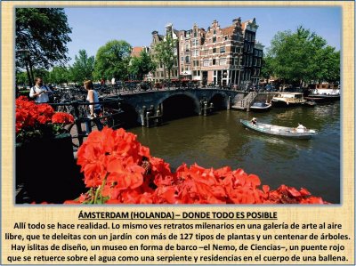 ÃMSTERDAM (HOLANDA) â€“ DONDE TODO ES POSIBLE