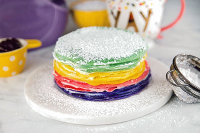 Rainbow Crepe Cake