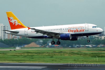 Druk Air Airbus A319 Butan