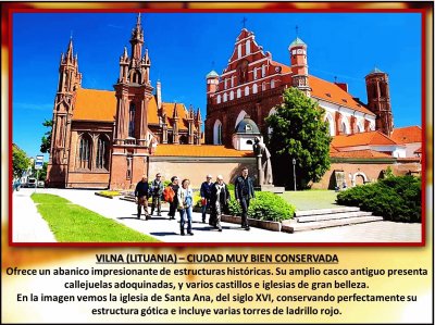 VILNA (LITUANIA) â€“ CIUDAD MUY BIEN CONSERVADA