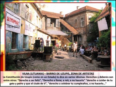 VILNA (LITUANIA) â€“ BARRIO DE UZUPIS, ZONA DE ARTISTAS