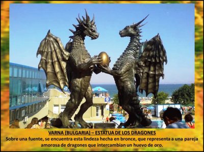 VARNA (BULGARIA) â€“ ESTATUA DE LOS DRAGONES