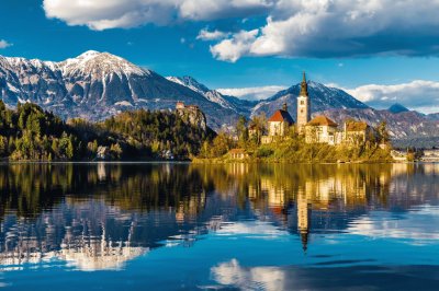 lac et montagne en SlovÃ©nie