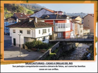 SALAS (ASTURIAS) â€“ CASAS A ORILLAS DEL RIO