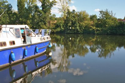 Bateau sur le Lot