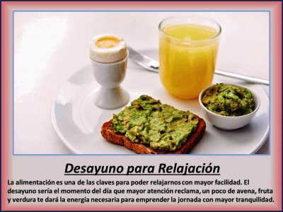 DESAYUNO PARA RELAJACIÃ“N