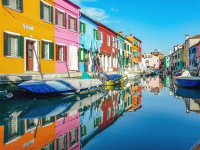 Burano Italie reflets