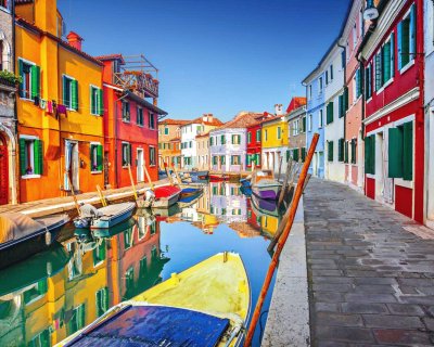 Burano Italie canal