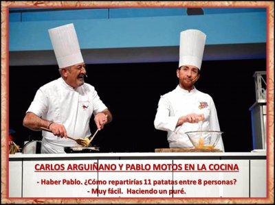 CARLOS ARGUIÃ‘ANO Y PABLO MOTOS EN LA COCINA