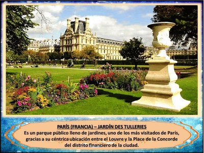 PARÃS (FRANCIA) â€“ JARDÃN DES TULLERIES