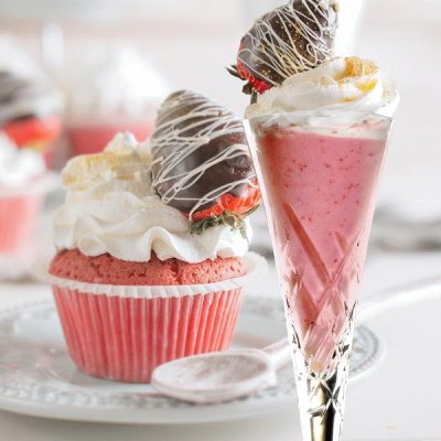 Strawberry Cupcake e Smoothie