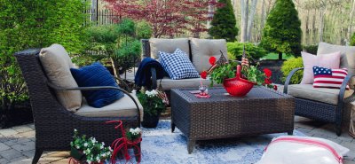 Fabulous Patriotic Patio Decor