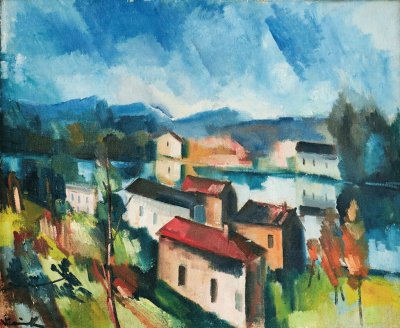 Vlaminck vue sur Seine Ã  Bougival