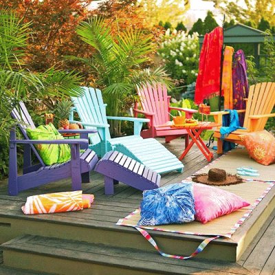 Colorful Deck Furniture