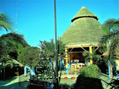 Palapa en Playa del Carmen, Quintana Roo.