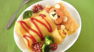 Omelette Bear Rice