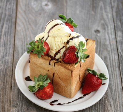 Strawberry Brick Toast