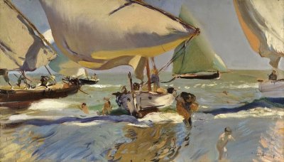 Sorolla barques sur la plage